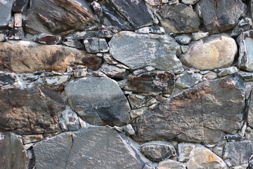 Stones photo background. The texture of the stones, top view. Beautiful background with a rocky landscape.