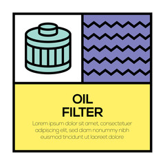 OIL FILTER ICON CONCEPT