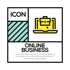 ONLINE BUSINESS ICON CONCEPT