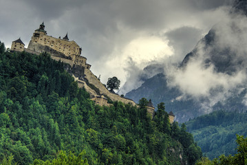 castle in the mountains