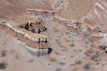 La Yesera rock formation in Quebrada de las Conchas near Cafayate, Argentina
