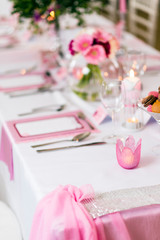 Fototapeta na wymiar wedding table setting