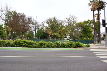 Beverly Gardens Park on Santa Monica Blvd, Beverly Hills - California