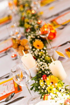 wedding table setting