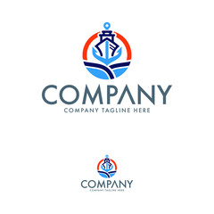 Creative Shipping Logo Design Template