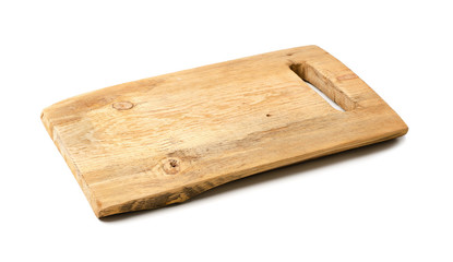 Rustic wooden cutting kitchen board