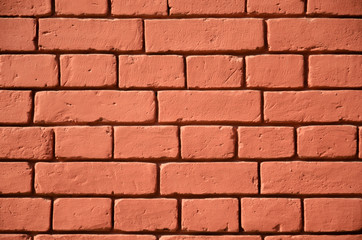Seamless interior old red brick wall texture