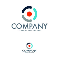 Abstract Logo Design. Circle Logo Template