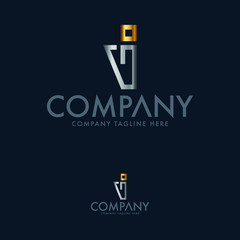 Luxury Letter I Logo Design Template