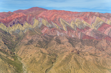 Serranía de Hornocal - Cerro de 14 Colores (The Mountains of 14 colors) located next to Humahuaca in Jujuy province, Argentina
