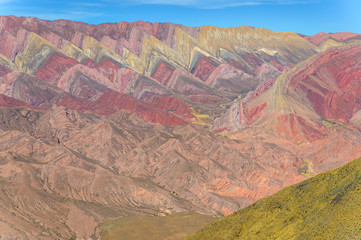 Serranía de Hornocal - Cerro de 14 Colores (The Mountains of 14 colors) located next to Humahuaca in Jujuy province, Argentina