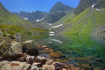 Lake in mountains