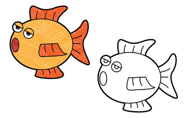 Pisces zodiac design vector with texture. black and white colors