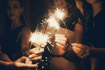 Set fire to sparklers