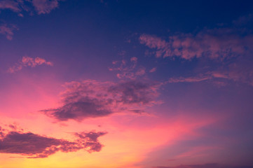 Fototapeta premium Beautiful clouds sky. Sunset sky. Gradient Sky pink and purple.jpg