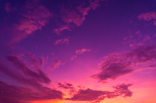 Beautiful clouds sky. Sunset sky. Gradient Sky pink and purple.jpg