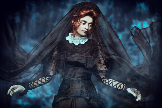 under black veil