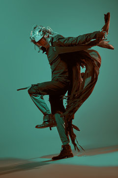 futuristic human man