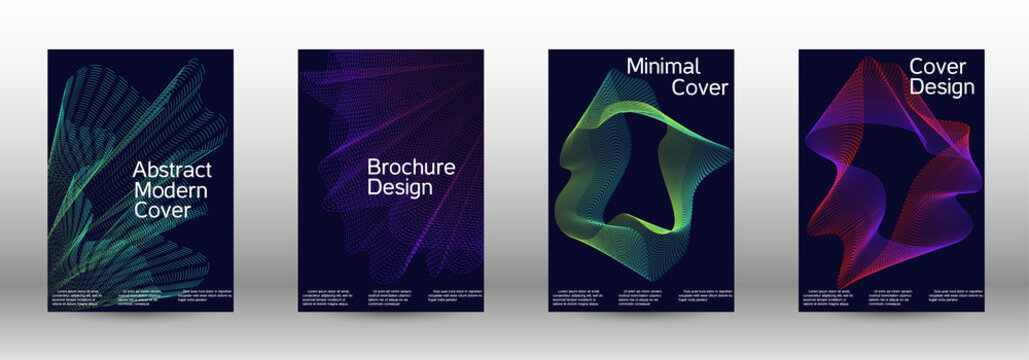 Cover design template set 