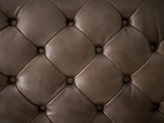 Brown Genuine Leather Upholstery Seamless Pattern.Luxury Sofa.