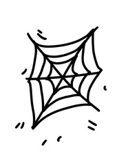 Halloween icon. doodle. Line. Isolated on white. spooky elements for halloween decorations, silhouettes, sketch, icon, sticker. Hand drawn