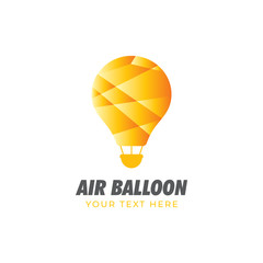 Air balloon graphic design template vector isolated