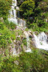 Fototapeta na wymiar waterfall near Grasse, Provence, France