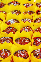 beautiful cake filling frame as background