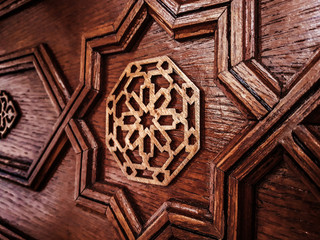 Arabic handcrafted wood design, artisanal wood work