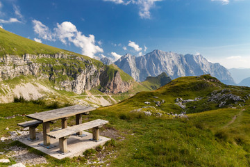 Mangart mountain,  Triglav national park, Julian Alps, Slovenia