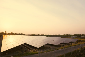 Fototapeta premium Solar panel, alternative electricity source - concept of sustainable resources, And this is the solar panel mono type