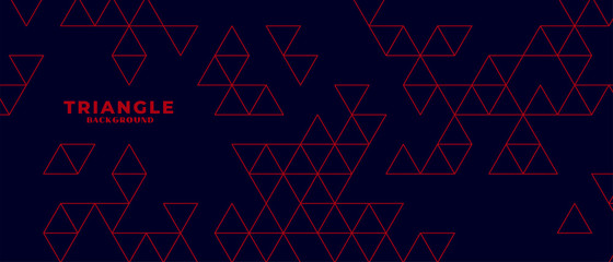 modern dark background with red triangle pattern design