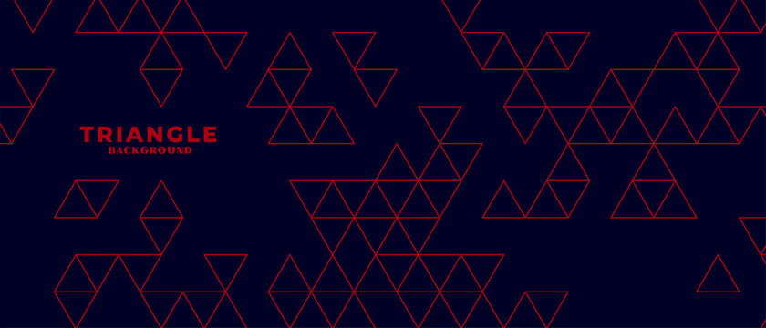 modern dark background with red triangle pattern design