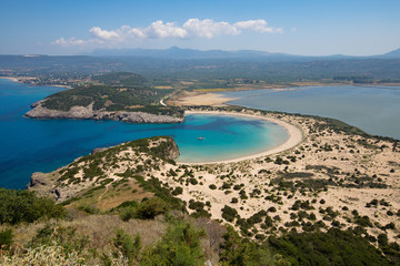 Gialova Beach, Navarino, Peloponnes, Griechenland