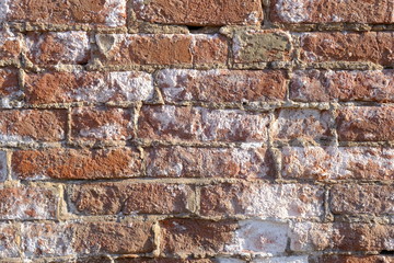 Old brick wall. Background for interior design.