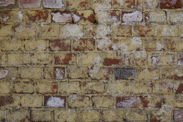 Old brick wall. Background for interior design.