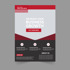 Corporate Flyer design. Business brochure template. Annual report cover. Booklet for education, advertisement, presentation, magazine page. a4 size vector illustration.