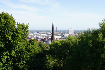 Fototapeta premium a old castle in Bielefeld on the top