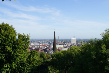Fototapeta premium a old castle in Bielefeld on the top