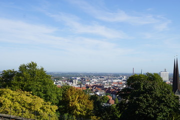 Fototapeta na wymiar view from the city in Bielefeld