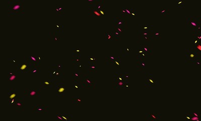 Confetti during holiday celebration