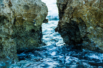 Rocky mountain scenery, Dolomites, Italy