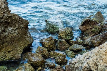 Rocky mountain scenery, Dolomites, Italy