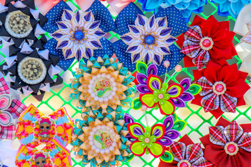 artificial flowers can fill the frame background