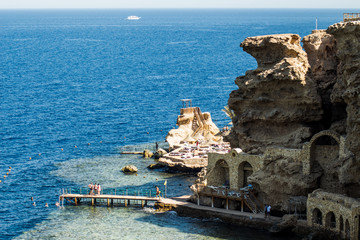 View of Dead Sea coastline