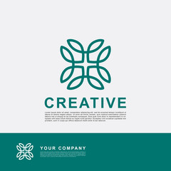 Creative tosca with orange color logo template