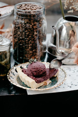 purple sweet potato tart