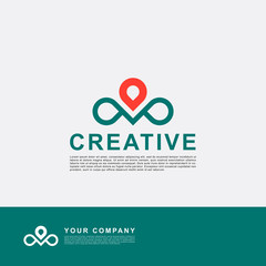 Creative tosca with orange color logo template