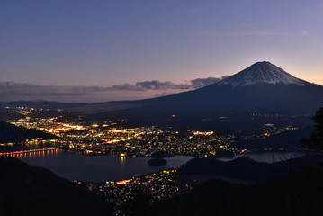 富士山夕景