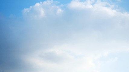 The cloudy sky indicates that the rain is going to fall.